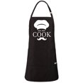 thumbnail image 3 of ApronMen, Funny Aprons For Men - Real Men Cook - 100% Cotton with Pockets - Black, 3 of 7