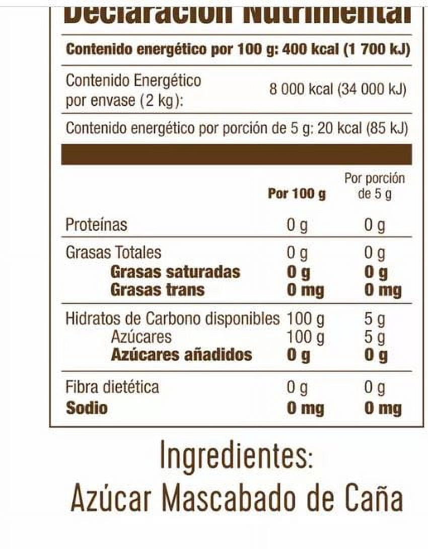 Zulka Raw Sugar Azucar Mascabado 2 kg