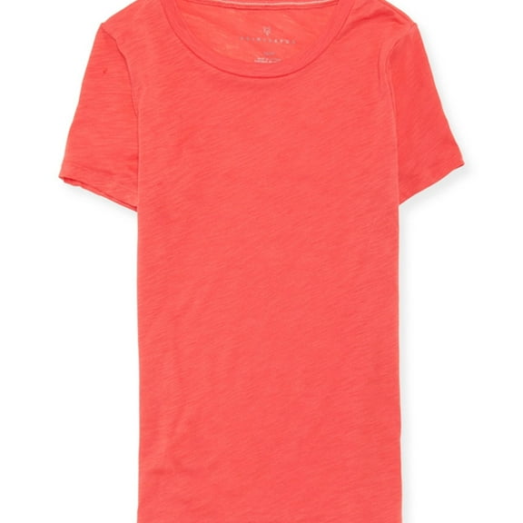 Aeropostale Womens Burnout SS Basic T-Shirt, Red, Juniors, X-Small