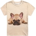 thumbnail image 1 of T-Shirt Respirant à Manches Courtes Tee Top Graphique Col Rond pour 3-16 Ans, 1 of 3