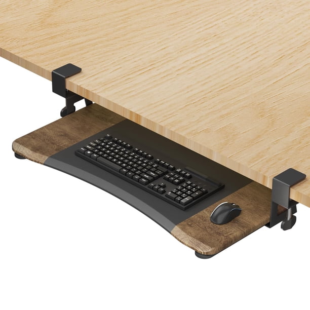 Bandeja para teclado suptek DSF1C para debajo del escritorio con soporte en forma de C