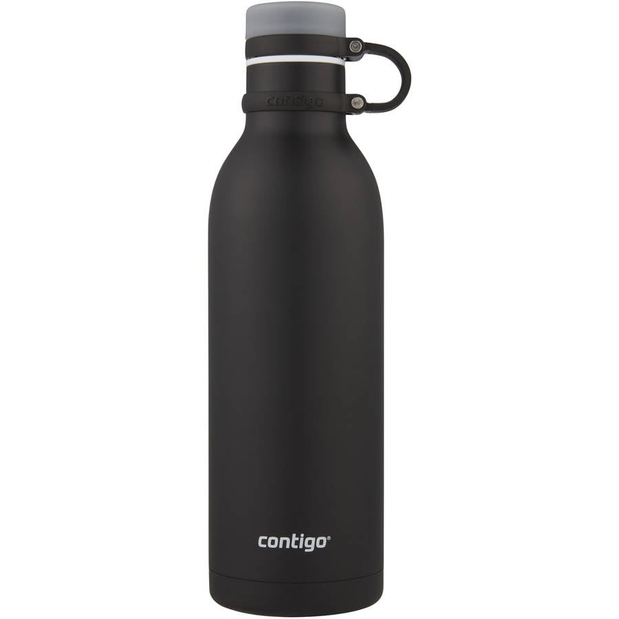 Contigo Matterhorn Stainless Steel Water Bottle with Twist Lid Black, 32 fl oz