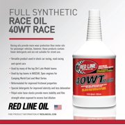 Redline 10404 40WT (15W40) Synthetic Racing Oil, 12 Quarts