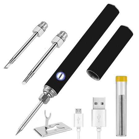 

Battery Soldering Iron Portable Soldering Iron with Cover Mini 5V Rechargeable Wireless Soldering Iron Battery Soldering Iron (Tip-BCK Kit)