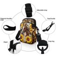 thumbnail image 5 of HELLHERO Horse Sunflower Polyester Messenger Bag Adjustable Strap Travel Leakproof, 5 of 7