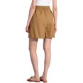 thumbnail image 3 of INSPIRE CHIC Women' Shorts Casual Elastic High Waist Summer Shorts S Brown, 3 of 6