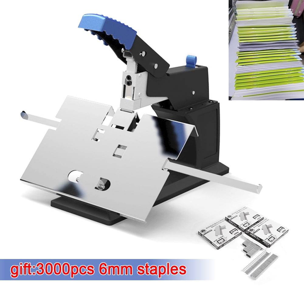 Sturdy Heavy Duty Stapler with Adjustable Margins, Comfortable Handle, and 3000 Staples for Quick, Easy, and Reliable Document Binding