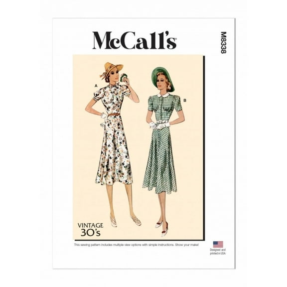 McCalls Sewing Pattern 8338 Women E5 (14-16-18-20-22)