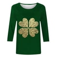 thumbnail image 7 of Zedker Plus Size St Patricks Day Shirt for Women 2026 Casual 3/4 Sleeve Irish Shirts Funny Saint Patrick's Tunic Tops, 7 of 7