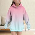 thumbnail image 2 of YunPes Oversized Hoodie for Girls Graphic Long Sleeve Trendy Hooded Sweatshirts with Pockets Teen Daily Casual Pullover, 2 of 8
