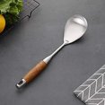 thumbnail image 4 of Cooking SpoonChef Craft SelectWooden handleStainless Steel Basting Spoon Cooking Spoon,304 Large Serving Spoons,Silver/12.9Inch, 4 of 5