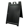 thumbnail image 2 of Plasticade 140NSBKBOXED Signicade Deluxe A-Frame Sidewalk Curb Sign Portable Folding Double-Sided Display with Quick-Change System, Black, 2 of 2