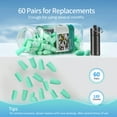 thumbnail image 6 of Ultra Soft Foam Earplugs, 38dB Highest SNR - 60 Pair, Comfortable Noise Cancelling Ear Plugs for Sleeping, Snoring, Travel, Concerts, Studying, Loud Noise, Work, 6 of 9
