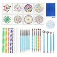 thumbnail image 1 of 32 piezas de herramientas de punteo de Mandala Rock conjunto de herramientas de Pintura Artística, incluyendo 8 plantillas de Mandala de ,, 1 of 7
