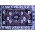 thumbnail image 1 of Ahgly Company Indoor Rectangle Persian Blue Traditional Area Rugs, 6' x 9', 1 of 4