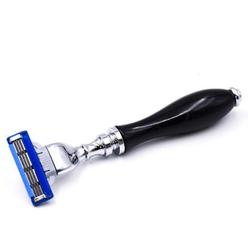 Parker Ebony and Chrome Triple Blade Razor from Parker Safety Razor - Accepts Mach 3 Blades
