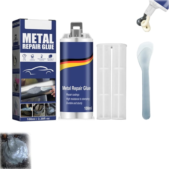 Strong Foundry Glue, Metal Repair Glue, All Purpose Repairing Glues Metal Repairing Agent, Ab Strong Metals Casting Welding Glues, High Temp/Waterproof