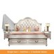thumbnail image 1 of American Solid Wood Bed Double Wardrobe Dressing Table Bedroom Furniture Set Modern Simple Leather Bedside European Style Bed My Lux Decor Round, 1 of 14