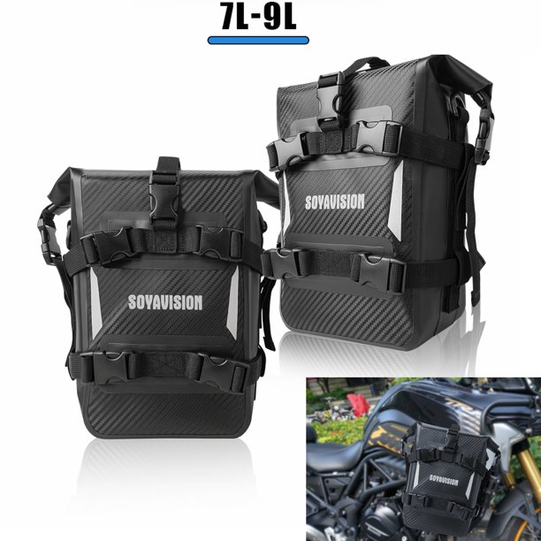 Bolsa impermeable para colocación de herramientas de reparación, bolsa para BMW R1200GS R1250GS HONDA Suzuki DL650 v-strom, bolsa de barras de choque para marco de motocicleta