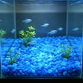 thumbnail image 4 of Ke1Clo Glow in The Dark Aquarium Pebbles, 100 Pcs Fluorescent Stones Substrate Decor, Luminous Aquascaping Gravel for Fish Tank Vase Gardening, Light Blue, 4 of 6