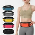thumbnail image 5 of Durable Outdoor Riding Fitness with Reflective Tape Running Belt Nylon Men Women Fanny Pack Running Waist Bag Phone Sport Belt Marathon Jogging Bag LAKE BLUE, 5 of 8