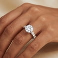thumbnail image 4 of Rosec Jewels Lab Grown Diamond Solitaire Engagement Ring 2 Carat - IGI Certified (E-VS1 Quality) - with Jewelry Box, 18K White Gold, US 10.00, 4 of 8