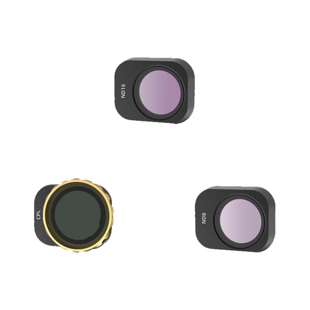 Kit de filtro de lente impermeable, accesorios de vidrio templado para cámara de dron DJI ND8 ND16 CPL