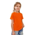 thumbnail image 2 of Ruyang Kids Cotton T-Shirt Loose Fit Short Sleeve Shirt Unisex Boy Girl Crew Neck Casual Basic Tee Top Cute Summer Undershirts, 2 of 6