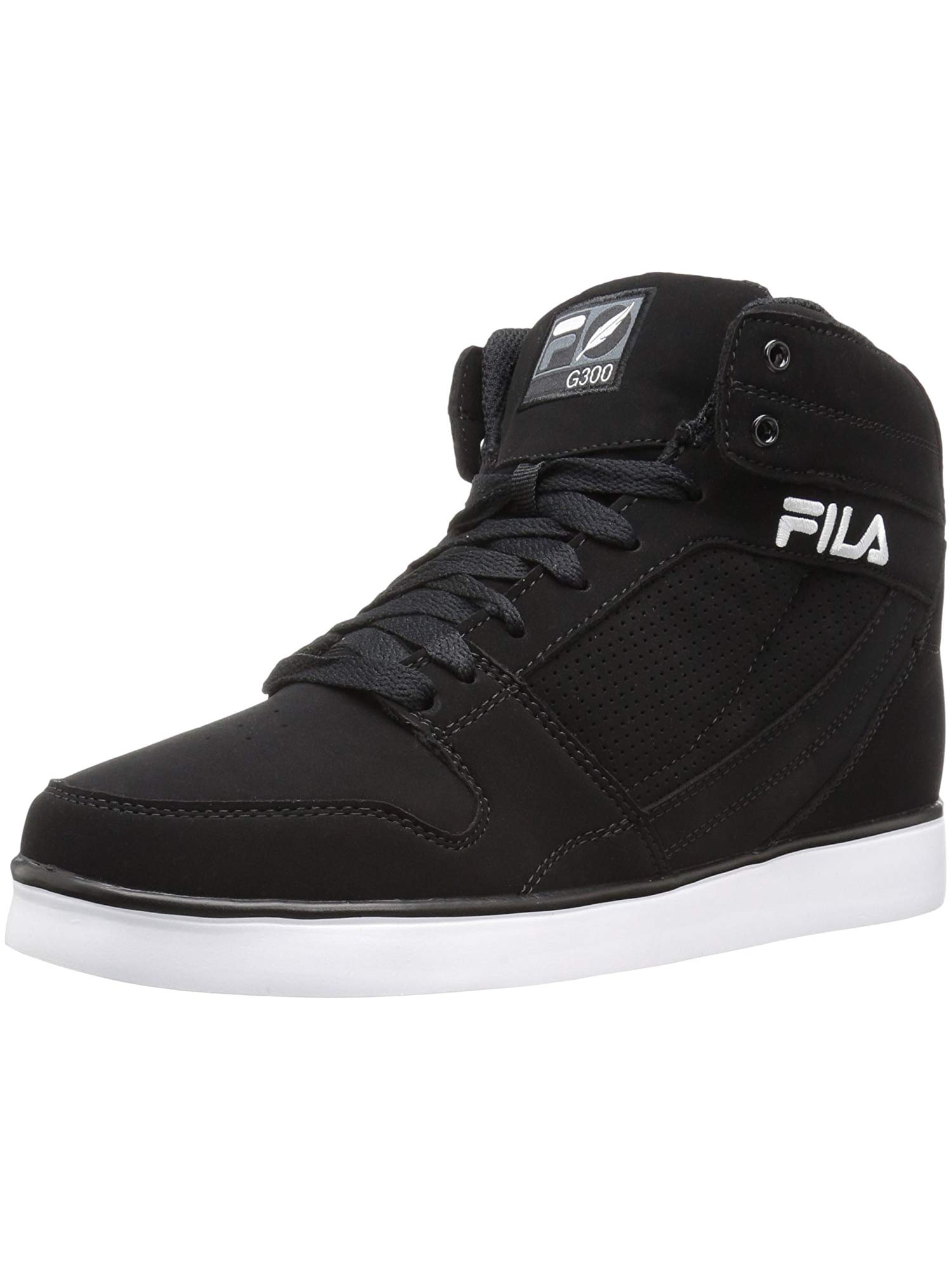 Fila Fila Mens G300 Figueroa Classic Hi Top Leather Sneaker Black Fila Fila Mens G300 Figueroa Classic Hi Top Leather Sneaker Black