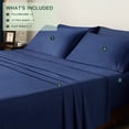 thumbnail image 6 of CHUNYI 1600 Thread Count Cotton Blend Sheet Set (CaliforniaKing, Navy Blue), 6 of 6