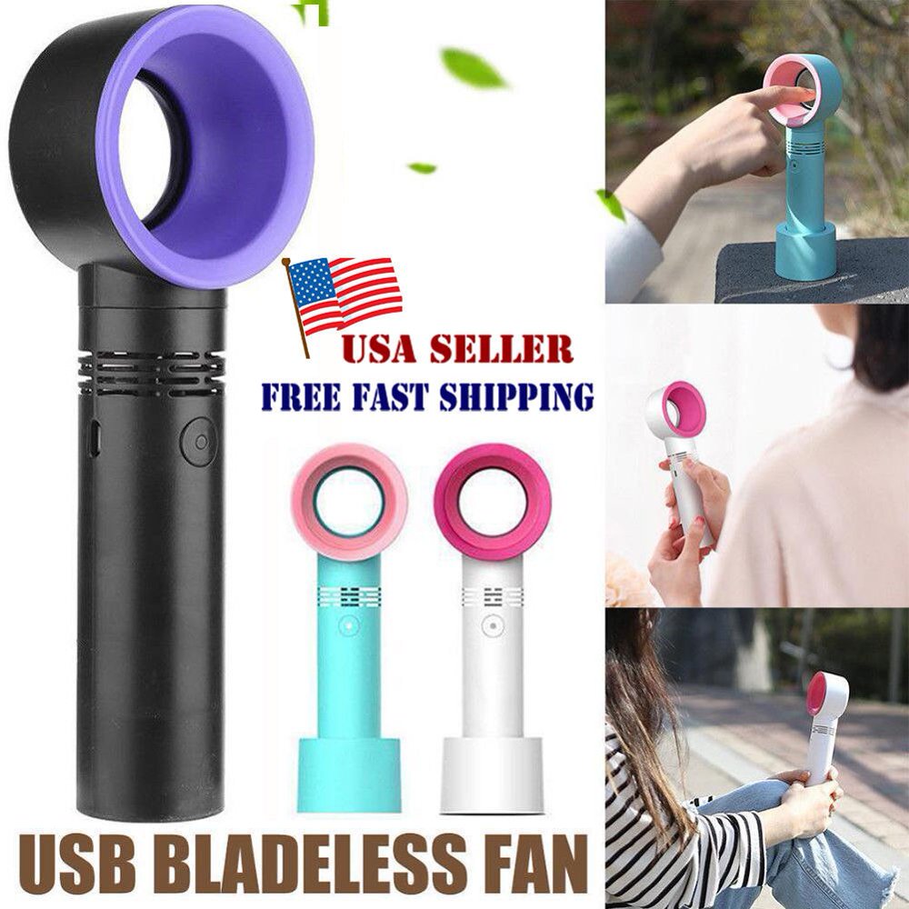 360 Degrees Mini Handheld Fan USB Rechargeable Fan No Blade Silent