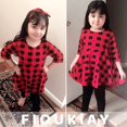thumbnail image 4 of Fioukiay Conjunto De Ropa De 3 Piezas Para Bebés Y Niñas, Trajes De Navidad, Ropa De Boutique, Vestido De Túnica A Cuadros De Búfalo, Parte Superior, Polainas, Pantalones, Diadema, Conjunto De Ropa De, 4 of 5