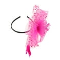 thumbnail image 5 of Unique Bargains 1 Set Headband Feathers Hair Accessories for Women Rose Red, 5 of 5