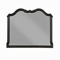 Chery Dresser Mirror, 39x46 Beveled Edges and Classic Black Wood Frame