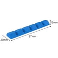 thumbnail image 4 of Clips para cables Organizador de cables Organizador de cables USB Soportes de cables para coche de escritorio Azul jinwen Enrollador de cable, 4 of 8