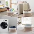 thumbnail image 5 of 3 Pcs Woven Storage Basket Clothes Toy Storage Organizer Storage Bins Home Decor, 5 of 7