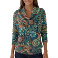 thumbnail image 4 of Dwralegc Elegant Holiday Sweaters for Women Casual Solid Color Jumper Knitted Clothes Cowl Neck Pullover Long Sleeve Lightweight Fall Winter Sweaters Turquoise M, 4 of 5