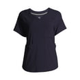thumbnail image 7 of ClimateRight by Cuddl Duds Short Sleeve V-Neck Scrub Top (Women's ), 7 of 7