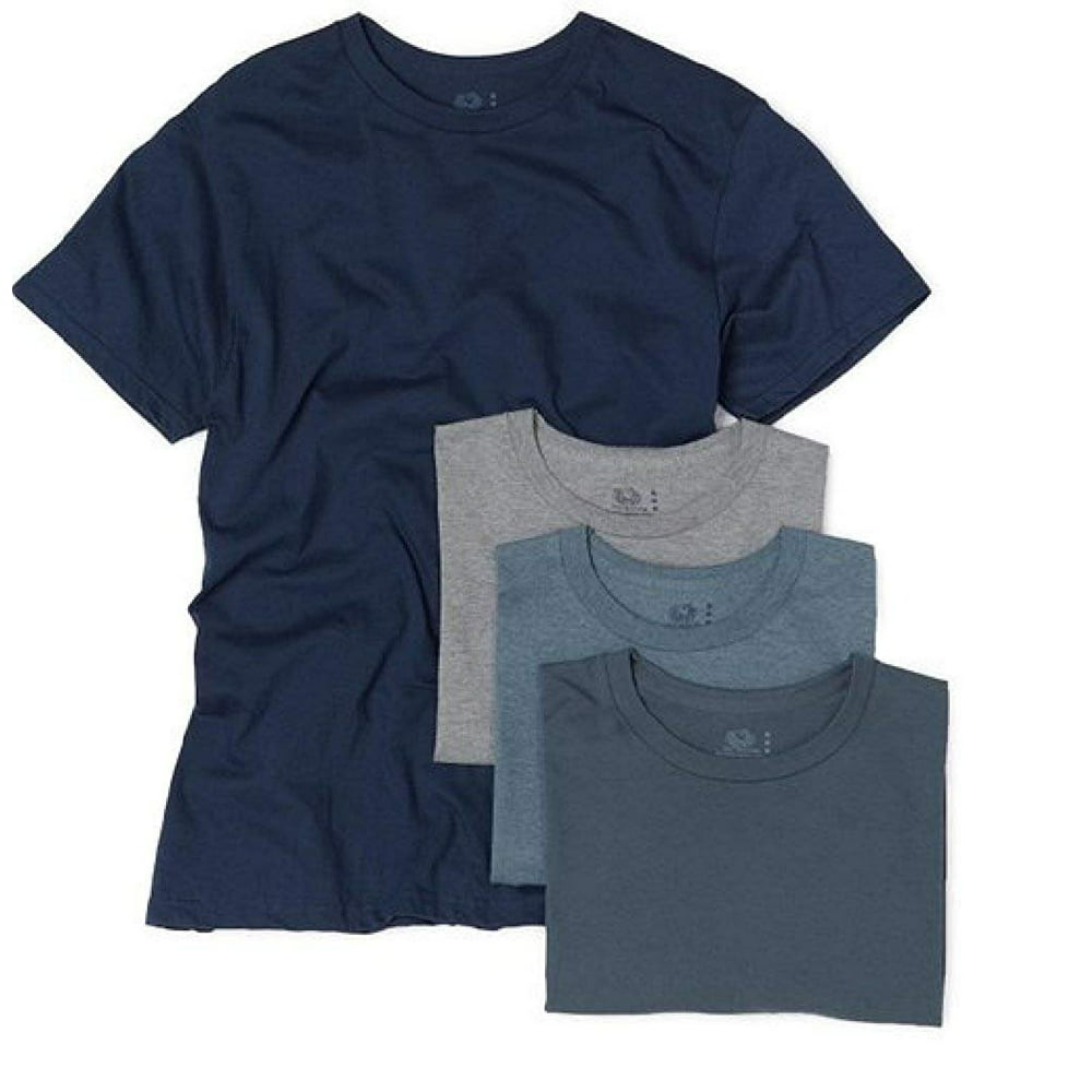 Fruit of the Loom - Fruit of the Loom Mens 4Pack Assorted Crew-Neck ...
