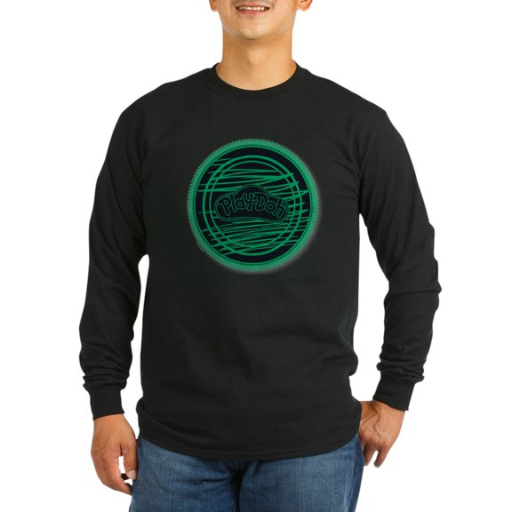 CafePress - Play Doh Logo Green Long Sleeve T Shirt - Long Sleeve Dark T-Shirt