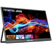 OIIWAK OK185 18.5 inch Portable Monitor for Laptop Extender Screen 100HZ, Gaming PC Laptop Display, Dual Speakers, with Foldable Stand