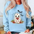thumbnail image 3 of Enjoytime Halloween Sweatshirts for Women Cute Printed Long Sleeved Shirts Fall Casual Fashion Pullover Tops, 3 of 3