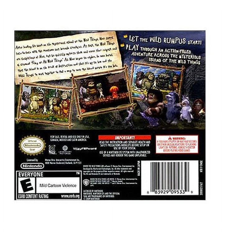 Where the Wild Things Are, Warner, Nintendo DS, 883929095339