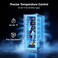 thumbnail image 4 of Simzlife 12 Bottle Wine Cooler Refrigerator with Lock, 11 inch Wine Chiller with Stainless Steel Glass Door, Freestanding, 4 of 8