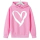 thumbnail image 4 of Sudadera con capucha y estampado de corazón de San Valentín, sudadera de manga larga para niños y niñas, chaqueta para niñas de talla mediana y grande., 4 of 7