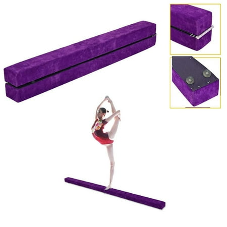 - Ktaxon Folding Gymnastics Balance Beam for Skill Performance Training (Purple, 7 ft)