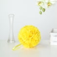 thumbnail image 2 of BalsaCircle 2 Yellow Roses 7" Kissing Flower Balls Pomander Wedding Hanging Decorations, 2 of 8