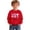 Red, variant on Valentines Day Boys Sweatshirt Long Sleeve Graphic Print Crew Neck Casual Pullover Top for Kids Red 3 Years-4 Years