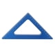 thumbnail image 1 of Regla triangular azul, herramienta de medición de carpintería cuadrada de aleación de aluminio métrica de 90 grados, color azul, 1 of 9
