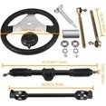thumbnail image 5 of Trkimal 300mm Steering Wheel Tie Rod Rack Adjustable Shaft Tie Rod Kits for Go Kart ATV UTV 110cc 125cc 140cc 150cc, 5 of 7